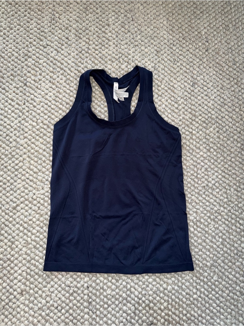 Athleta Navy Blue Racerback Yoga Training Tank Top